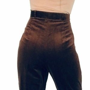 Vintage 70s Jeane Kich Pants Women 29" Velour